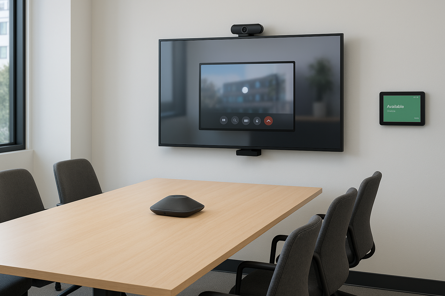 Salle de réunion moderne équipée