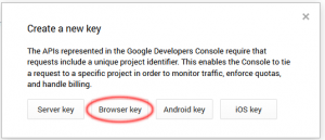 Browser key